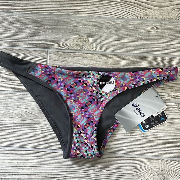 ASICS Reversible Kanani Geo Bikini Bottom - Picture 1 of 6